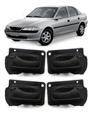 Kit 4 Maçanetas Internas Preta Vectra Até 05 Classic Após 10
