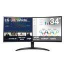 Monitor LG UltraWide Curvo QuadHD 2K de 34” PBP sRGB 99% HDR10 100Hz - 34WR50QK-B