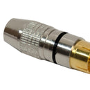 Conector Linha Rca Macho Profissional Preto Storm 10 Unidades