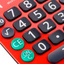 Calculadora Mesa Visor 8 Dig. Vermelha Mv-4131 Elgin