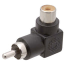 ADAPTADOR RCA 90 GRAUS PONTA GOLD PRETO - PC / 10