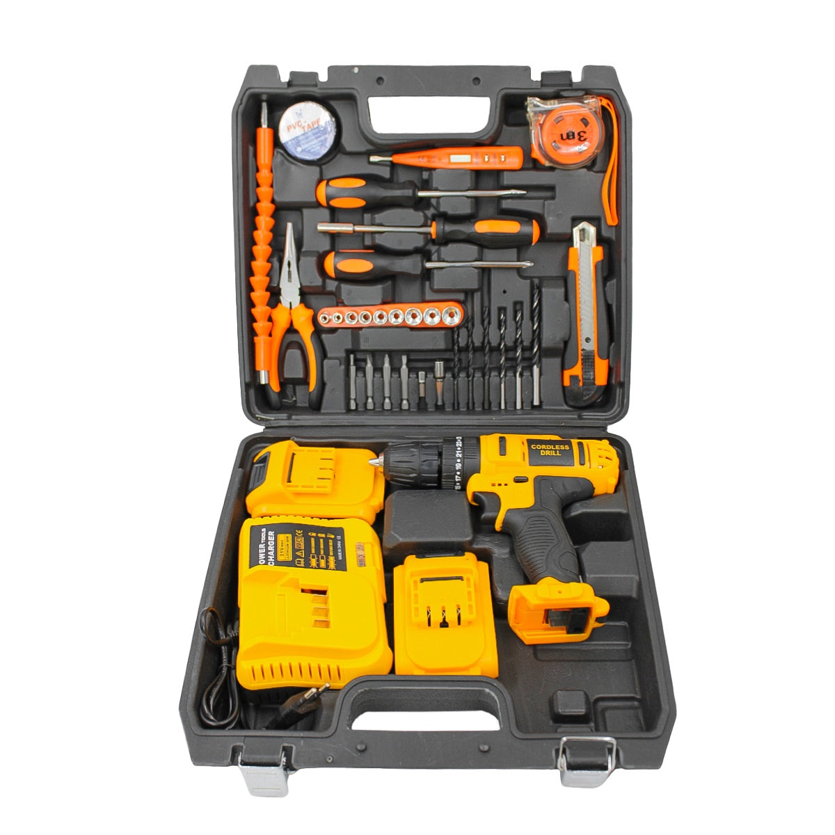 Maleta Ferramentas Furadeira Parafusadeira Sem Fio Bivolt