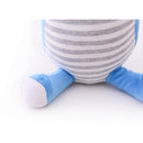 Pelúcia Listradonte Azul 34cm Com Espinhos Laranjas E Carinha Bordada