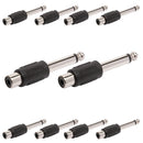 Adaptador Plug P10 Mono Para Rca Storm 10 Unidades