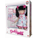 Boneca Realist Small Cabelo Preto 37,5cm Em Vinil