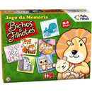 Jogo Da Memória Bichos E Filhotes 54 Peças