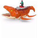 Imaginext Jw Rebirth Mosasaurus Com Som, Movimento E Barco Patrulha