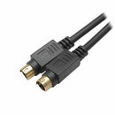 CABO DE VÍDEO PARA SUPER VHS 2 METROS COM PLUG MINI DIN DOURADO - PC / 5