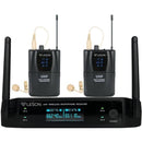 Sistema de Microfone Duplo Sem Fio Leson LS962 Preto
