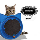 Arranhador para Gatos com Bolinha Interativa Antistress  - Azul