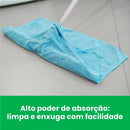Pano De Limpeza Chao Azul Com 1 Blister
