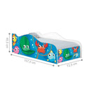 Cama Mobili Solteiro Fundo Do Mar Peixinhos