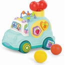 Brinquedo Para Bebê Carrinho Azul Com Som E Luz