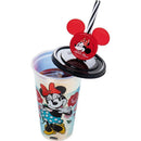 Copo Decorado Minnie Vermelha Fruta Cor 500m