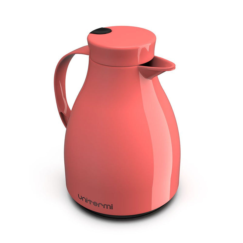 Garrafa Térmica Bule C/ Gatilho 1,0 Litro Café - Rosa