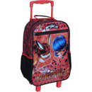 Mochila Infantil Com Rodinha Miraculous Easy G Vermelha