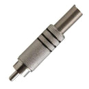 Rca Niquel 6mm Metal C/ Mola Preto C/10 Importado