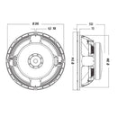 Alto Falante Mid Bass 12 Pol 8 Ohms 12mb1000b Atk