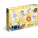 Brinquedo Para Colorir Stitch Kit Pintura Com Cavalete E Guaches