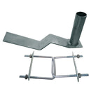 SUPORTE ANTENA 313-AF TELHA FRANCESA TUBO 3/ 4 COM SUPORTE PRATA CROMO