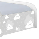 Cama Mobili Solteiro Nuvem Cinza