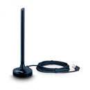 ANTENA INTERNA/ EXTERNA AQUÁRIO DTV-100P VHF/ UHF/ FM/ HDTV/ 4K CABO 2,5M