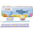Kit Escolar Oceano Livro + 5 Peças
