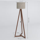Luminaria De Piso Tripé Design Moderno Off White