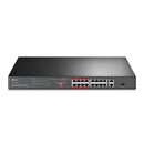 Switch 16 Portas Tl-sl1218p Giga Poe+