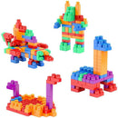 Brinquedo Para Montar Monta Mais Blocolândia Click Com 200 Peças Coloridas
