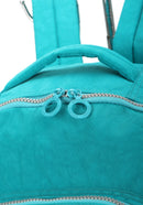 Mochila De Costas Escolar Verde Up4you Com Chaveiro Pompom