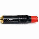 Conector P10 Stereo Metal Preto Gold Storm 5 Unidades