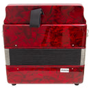Acordeon 8 Baixos 21 Botões Ta 821bs Vermelho Thommasi