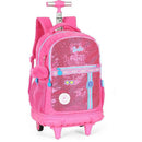Mochila Com Rodinha Barbie Pink G C/paete