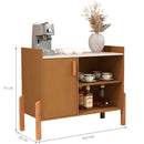 Aparador Buffet Cantinho Café 1 Porta Cedro Off White