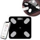 Balança Digital Bioimpedância Bluetooth Até 150kg Cor:preto