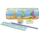 Kit Escolar Dinossauros Livro + 5 Peças