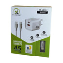 Carregador Turbo Pd Com Cabo Usb C Branco Flex