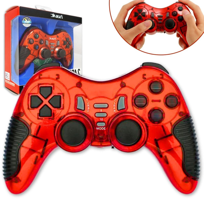 Controle Para Jogos Gamer Joystick Sem Fio Usb Vibração