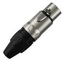 Conector Xlr Femea Wc 1003 Fl Bk Ni 3p 5un Wireconex