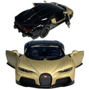 Miniatura Bugatti Chiron Carrinho De Ferro Abre Porta Carro
