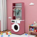 Lavadora De Brinquedo Cabideiro Quarto Infantil Branco Rosa