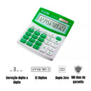 Calculadora Mesa Visor 12 Dig. - Verde Mv4126 Elgin