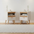 Kit Mesa Cabeceira 2 Unidades Off White Ype Off White