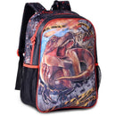 Mochila Infantil Com Rodinha T-rex Attack G Preta