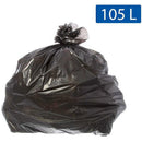 Saco Para Lixo Reforçado 105l Preto 75x105cm 5 Micras - Pacote Com 100 Unidades