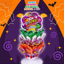 Doce Dip Loko Lollipop Halloween Display Com 60 Unidades Sortidas