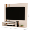 Painel De Tv Sala Moderno Nicho Supenso Off White Nature