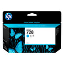 Cartucho de Tinta HP 728 Ciano PLUK 130 ml F9J67A