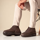 Coturno Casual Conforto Couro Pinhão - RT8004NBKPNH